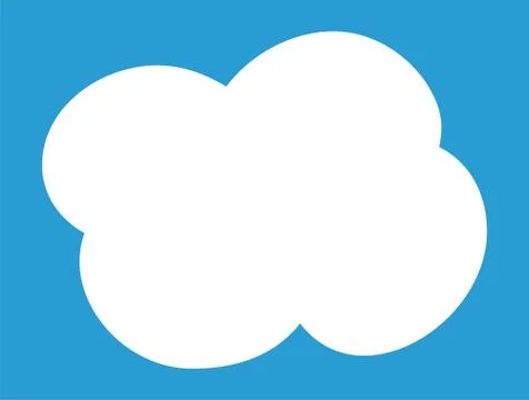 Cute Cartoon clouds Stock Illustration