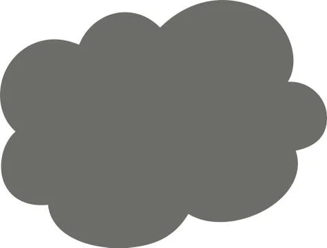 Cute Cartoon Cloudy clouds Stock Illustration