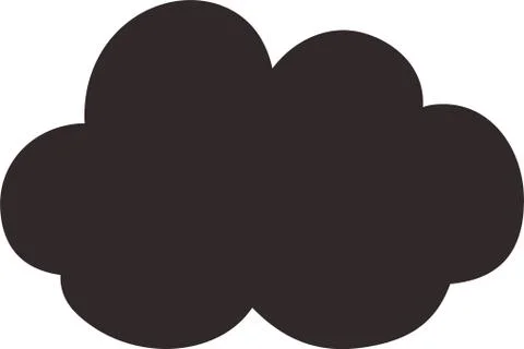 Cute Cartoon Cloudy clouds Stock Illustration