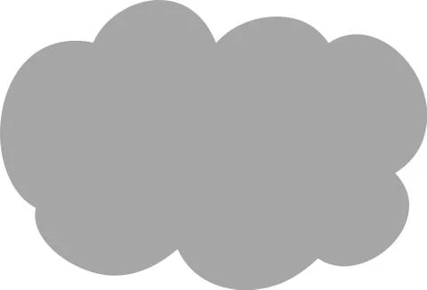 Cute Cartoon Cloudy clouds Stock Illustration