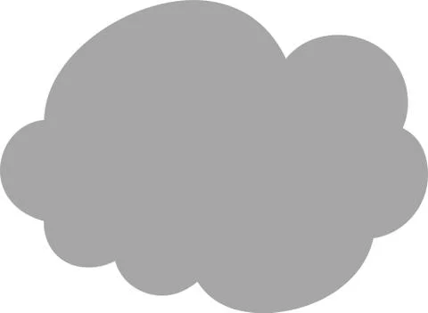 Cute Cartoon Cloudy clouds Stock Illustration