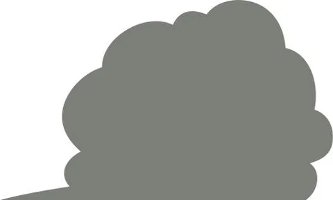 Cute Cartoon Cloudy clouds Speech bubble Stock Illustration