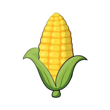 Cute cartoon corn. Stock Illustration