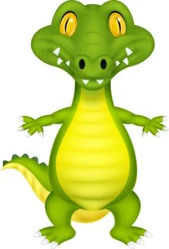 Cute cartoon crocodile Stock Illustration