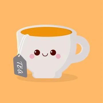 Cute cartoon cup Stock Illustration