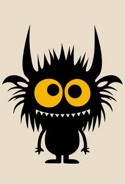 Cute Cartoon Devil. Cute cartoon illustration of smiling little devil. Stock Illustration