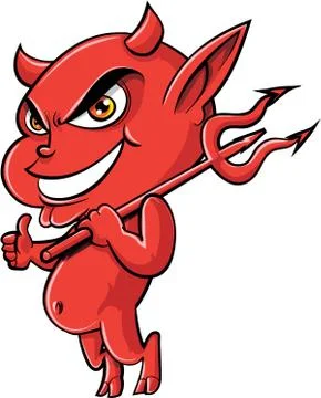 Cute cartoon devil Stock Illustration