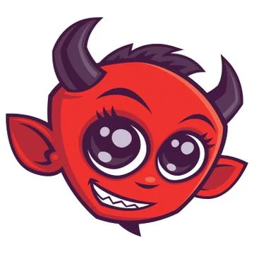Cute Cartoon Devil Stock Illustration