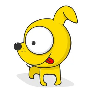 Cute cartoon dog Stock Illustration