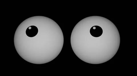 cute Cartoon eyes rotation cgi 3d animat... | Stock Video | Pond5