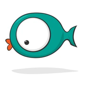 Cute cartoon fish Stock Illustration