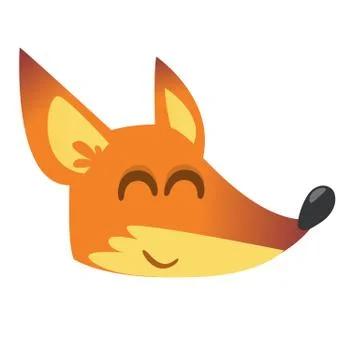 Cute cartoon fox. Vector illustration Stock Illustration
