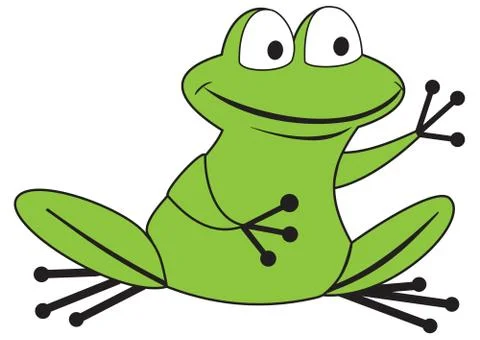 Cute cartoon frog Stock Illustration