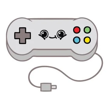 Cute cartoon game controller Stock Illustration