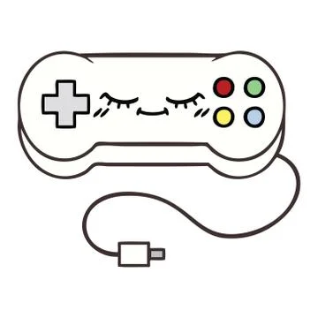 Cute cartoon game controller Stock Illustration