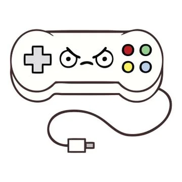 Cute cartoon game controller Stock Illustration