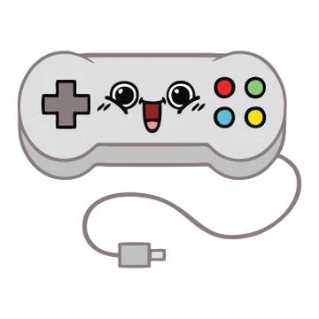 Cute cartoon game controller Stock Illustration