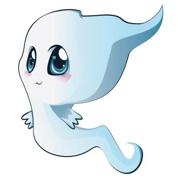 Cute cartoon ghost Stock Illustration
