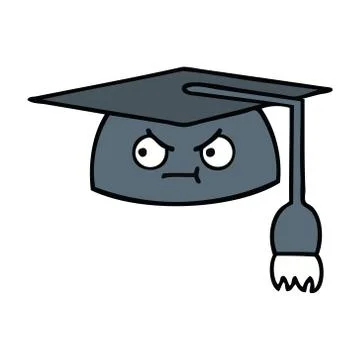 graduation cap cartoon