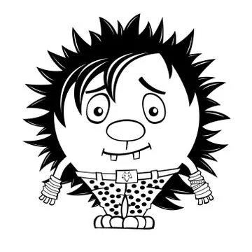 Cute cartoon hedgehog Stock Illustration
