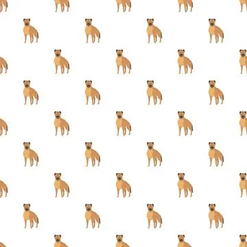 Cute cartoon hyena seamless pattern background vector Stock Illustration