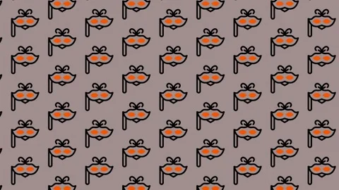 Cute Cartoon Lips Pattern. Stock Footage 325388724