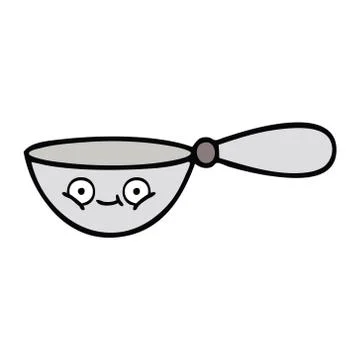Cute cartoon measuring spoon Stock Illustration