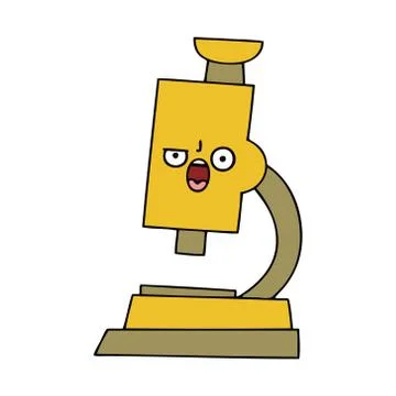 Cute cartoon microscope 스톡 일러스트
