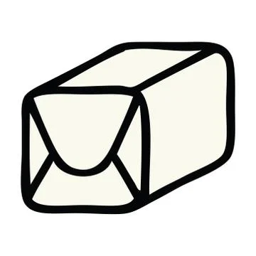 Cute cartoon paper parcel Stock Illustration