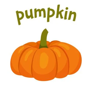 Cute cartoon pumpkin Stock Illustration