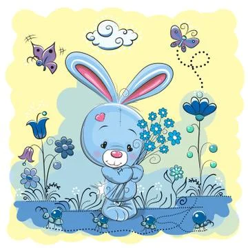 Cute Cartoon Rabbit Stock Illustration