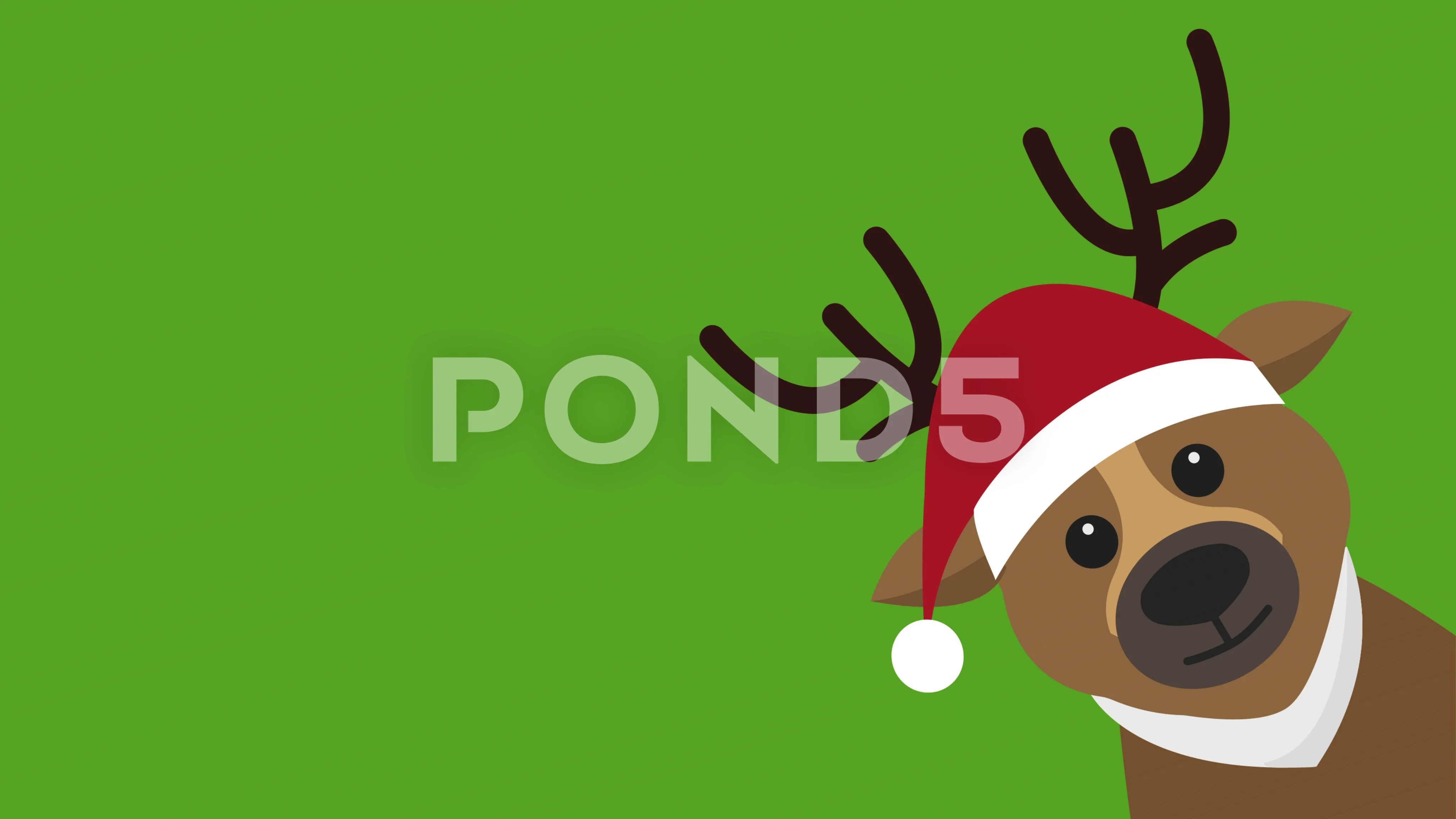 Cute Cartoon Reindeer Animation loop. Ca... | Stock Video | Pond5