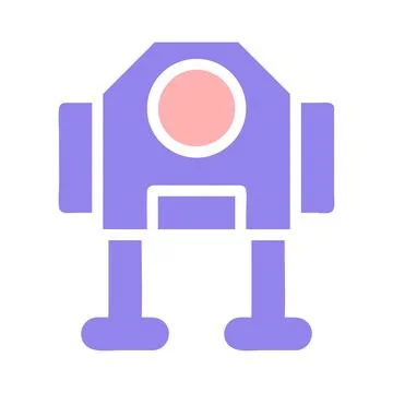 Cute Cartoon Robot Character Vector Illustration イラスト素材