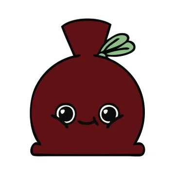 Cute cartoon sack Stock Illustration