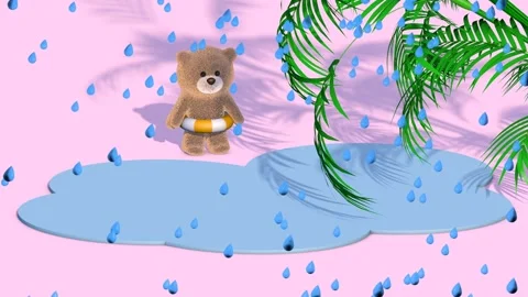 Cute cartoon scene. Stock Footage 276497614