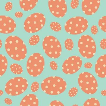 Cute cartoon seamless pattern easter eggs.Vector illustration. Illustrazione stock