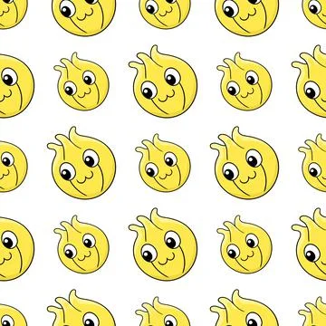 Cute cartoon seamless pattern textile print. repeat pattern background design イラスト素材