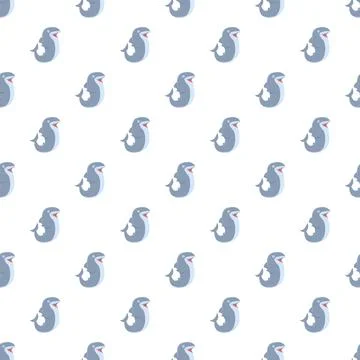 Cute cartoon shark characters creating seamless pattern background 스톡 일러스트