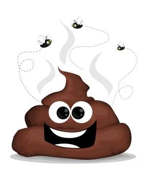 Cute cartoon shit Stock Illustration