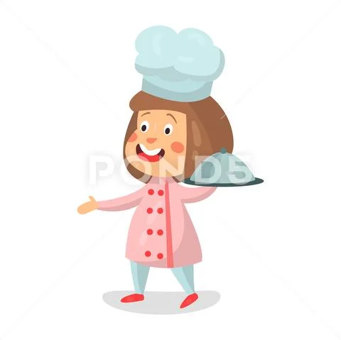 Girl Illustration Cartoon Girl Art Character Stock Illustration