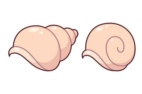 Cute cartoon snail shells Stock Illustration