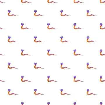 Cute cartoon snake repeating pattern wallpaper background 스톡 일러스트