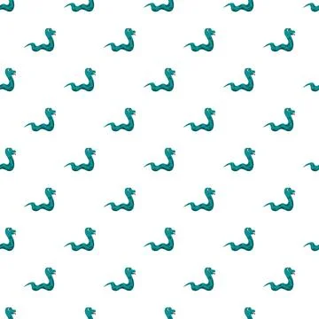 Cute cartoon snake repeating pattern background design Stock Illustration