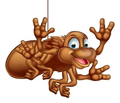 Cute Cartoon Spider イラスト素材