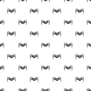 Cute cartoon spiders creating a repeating pattern background Illustrazione stock
