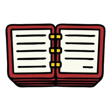 Cute cartoon stack of  diaries イラスト素材