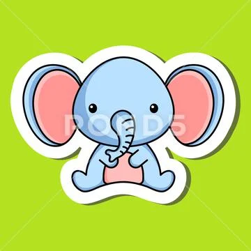 elephant illustration logo