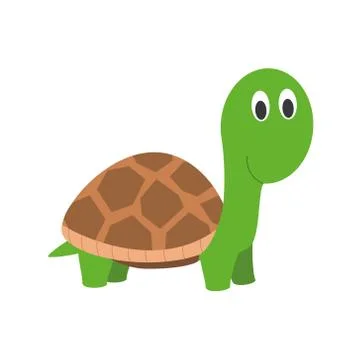 Cute cartoon turtle vector illustration Ilustración de archivo