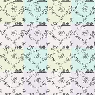 Cute cartoon vector templates Illustrazione stock