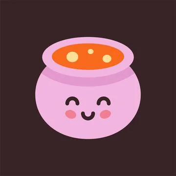 Cute cartoon wizard potion vector illustration Stock Illustration